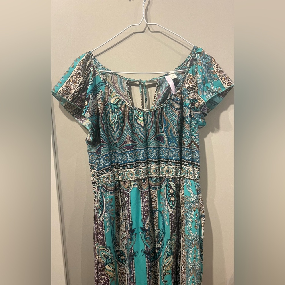 Boho Maxi Dress-basically new!